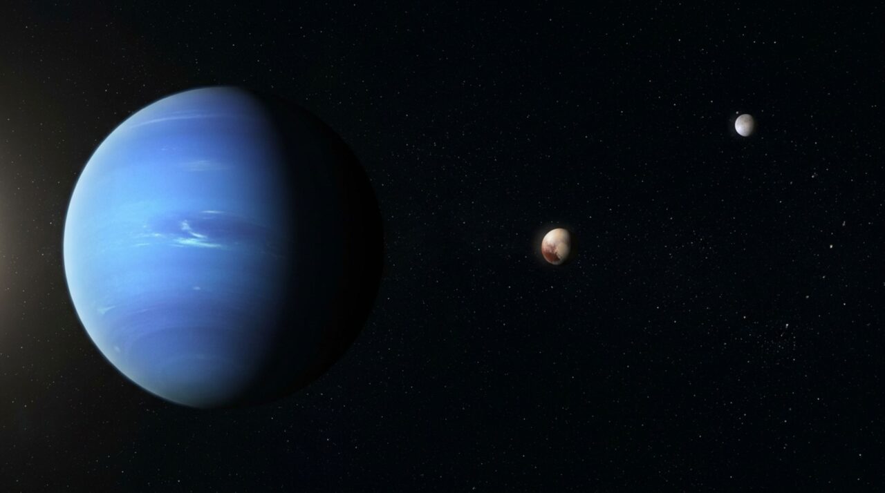 Plutão e Eris pertencem à população de corpos transnetunianos e não apresentam o domínio orbital exigido pela definição de planeta de 2006
