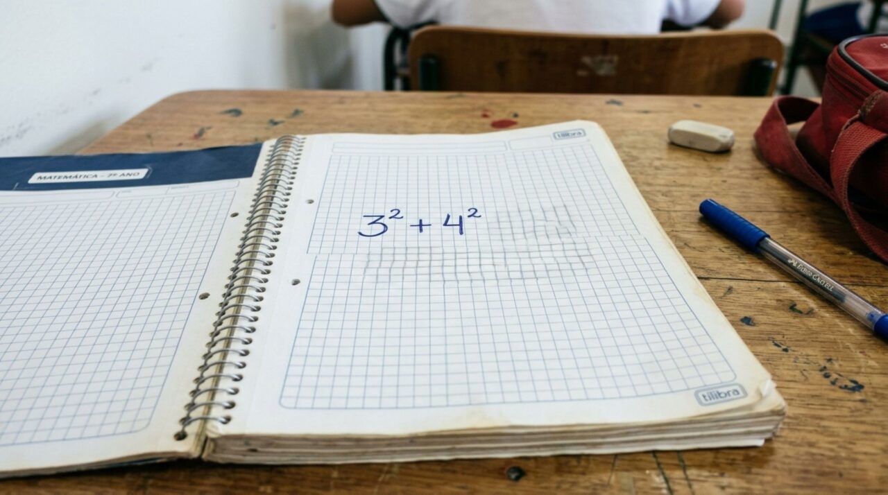 Sem abrir a calculadora do celular, resolva a expressão 3² + 4² e teste sua memória das aulas de matemática