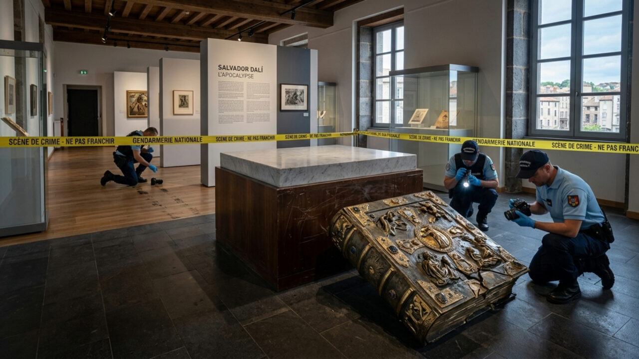 ‘O Apocalipse de São João’: Como um “livro do tesouro” pensando 210 kg e teve a capa foi desenhada por Dalí foi roubado de uma galeria na França