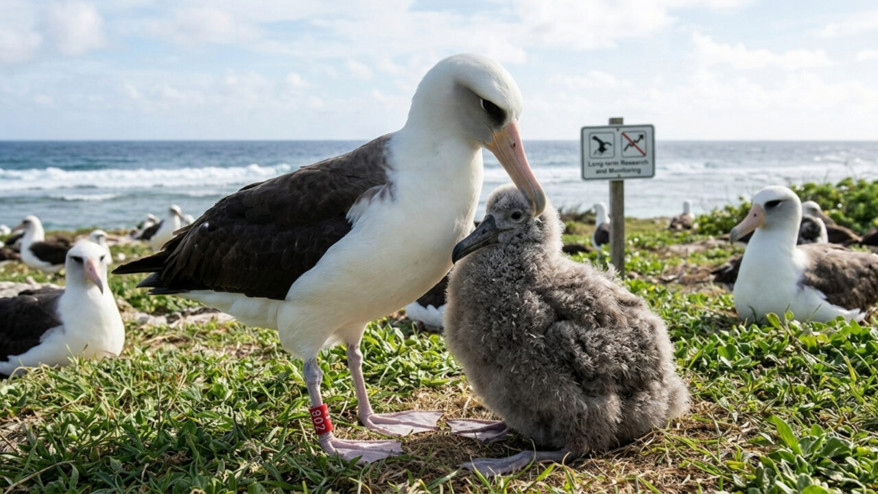 O albatroz que foi introduzido em 1956 e ainda cria filhotes aos 75 anos desafia tudo o que se sabe sobre a longevidade das aves