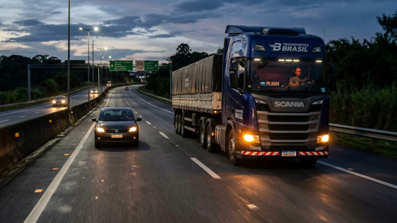O que significa quando o caminhoneiro pisca o farol ou liga a seta para o lado esquerdo na rodovia: o código que muitos motoristas não conhecem