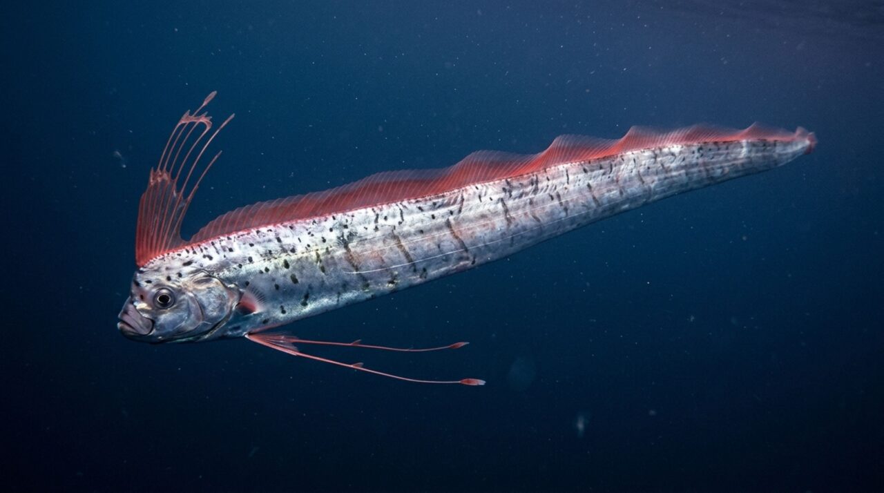 O peixe comprido que parece uma fita finalmente entregou o segredo do nado, e câmeras ajudaram a medir a onda que percorre sua barbatana