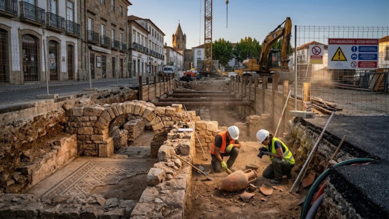 Obra revela estrutura escondida há milhares de anos e arqueólogos descobrem o que havia no loca