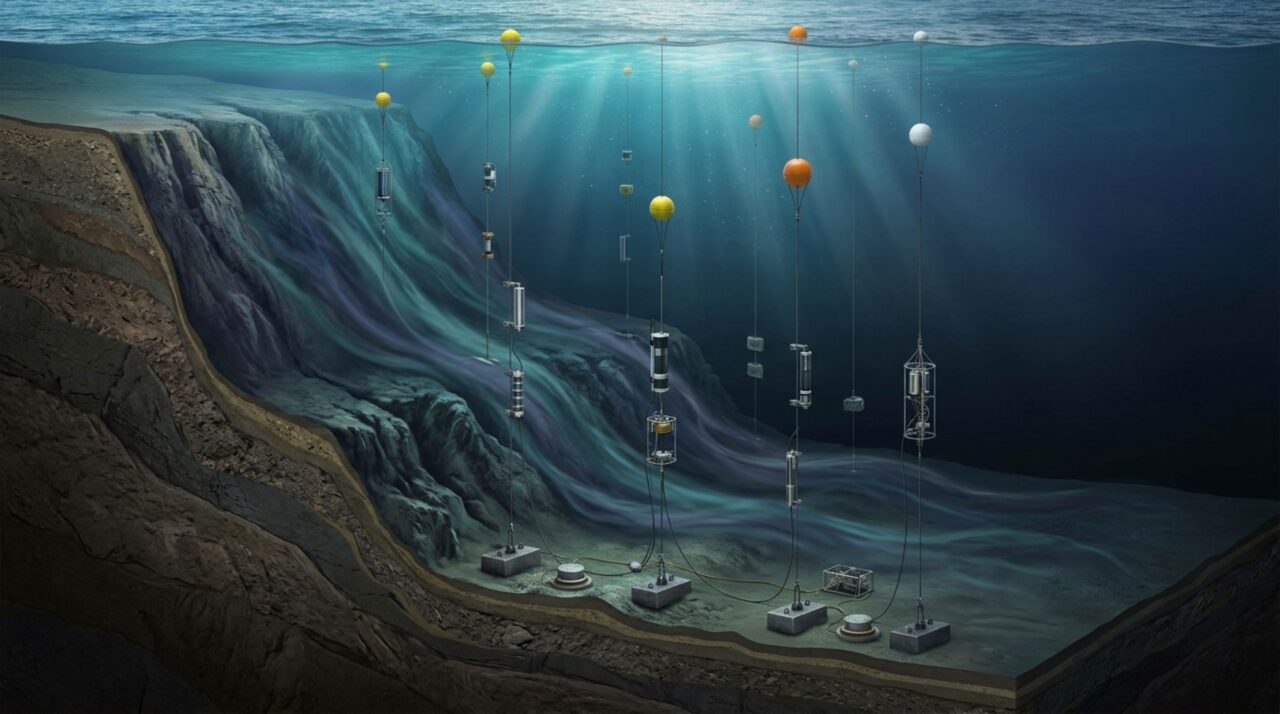 Instrumentos submarinos registraram alterações no transporte de águas profundas ao longo da margem oeste do Atlântico Norte