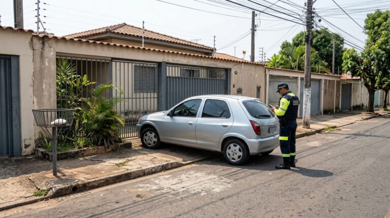 Motorista estaciona diante da garagem de uma casa aparentemente vazia, acredita que ninguém será prejudicado e descobre por que a ausência do proprietário não libera automaticamente o espaço