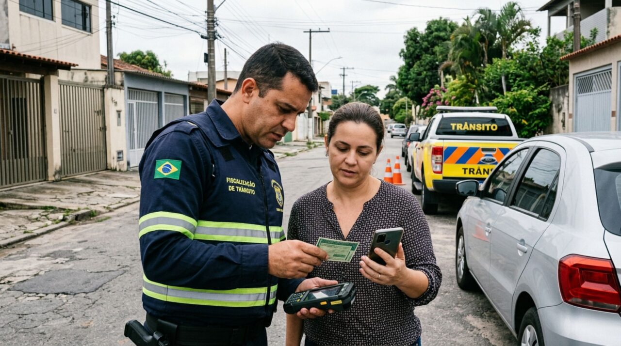 Mulher renova a CNH, continua carregando a carteira antiga no porta-luvas e, ao ser parada em uma blitz, descobre como o agente verifica qual documento está válido