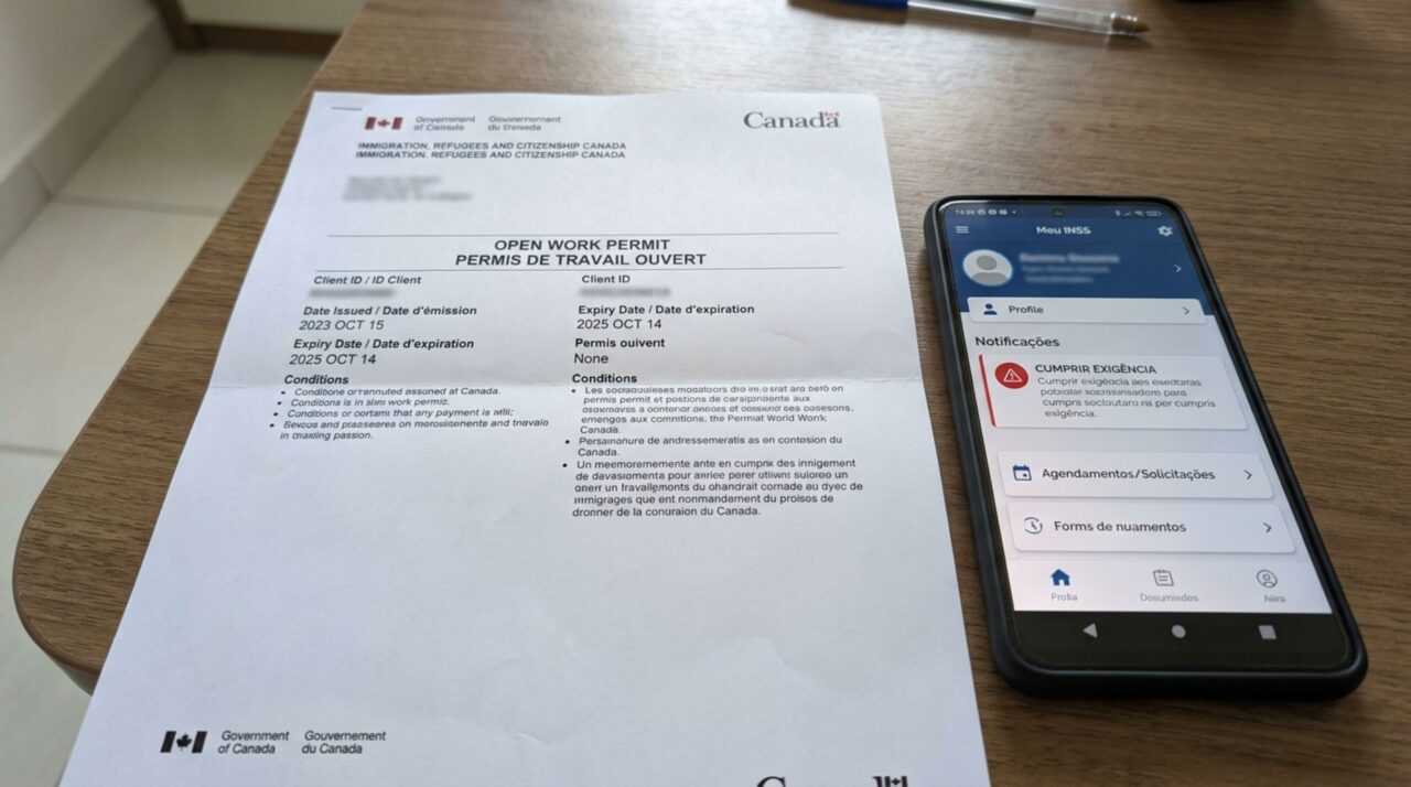 Segurada envia fotos cortadas da carteira de trabalho no Meu INSS, acredita que concluiu o pedido e encontra uma exigência para apresentar os documentos completos e legíveis