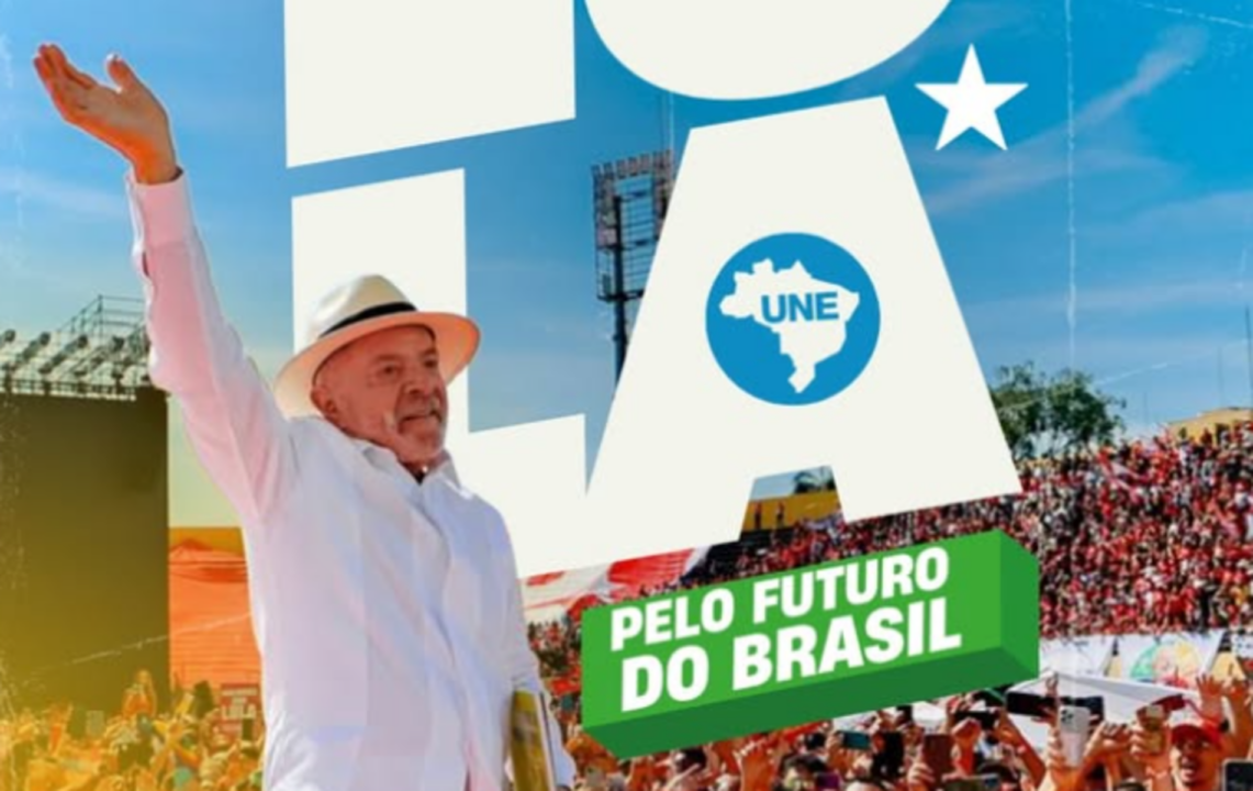 UNE mobiliza estudantes no Rio por reeleição de Lula