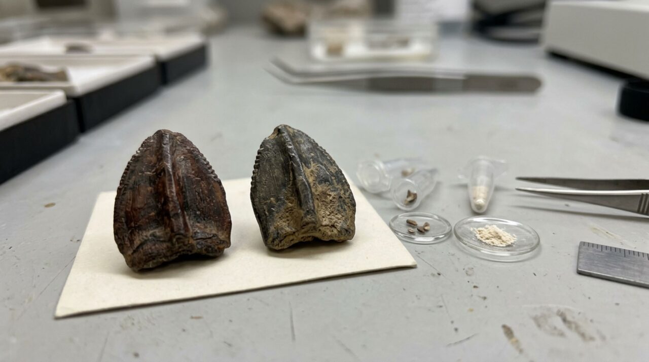 Comparação de dentes fossilizados de Tenontosaurus revela sinais isotópicos compatíveis com uma dieta de plantas terrestres