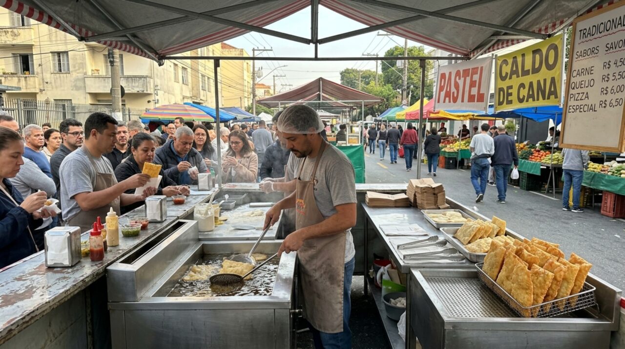 Quanto custa ter uma barraca de pastel na feira em São Paulo: licença, gás e ponto somam R$ 1.214,40 por mês