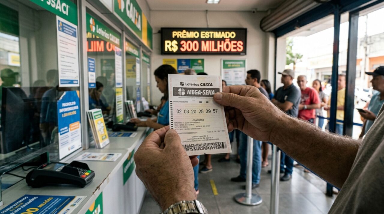 Mega-Sena 3074 não faz milionário na faixa principal e próximo concurso promete R$ 300 milhões para quem acertar sozinho