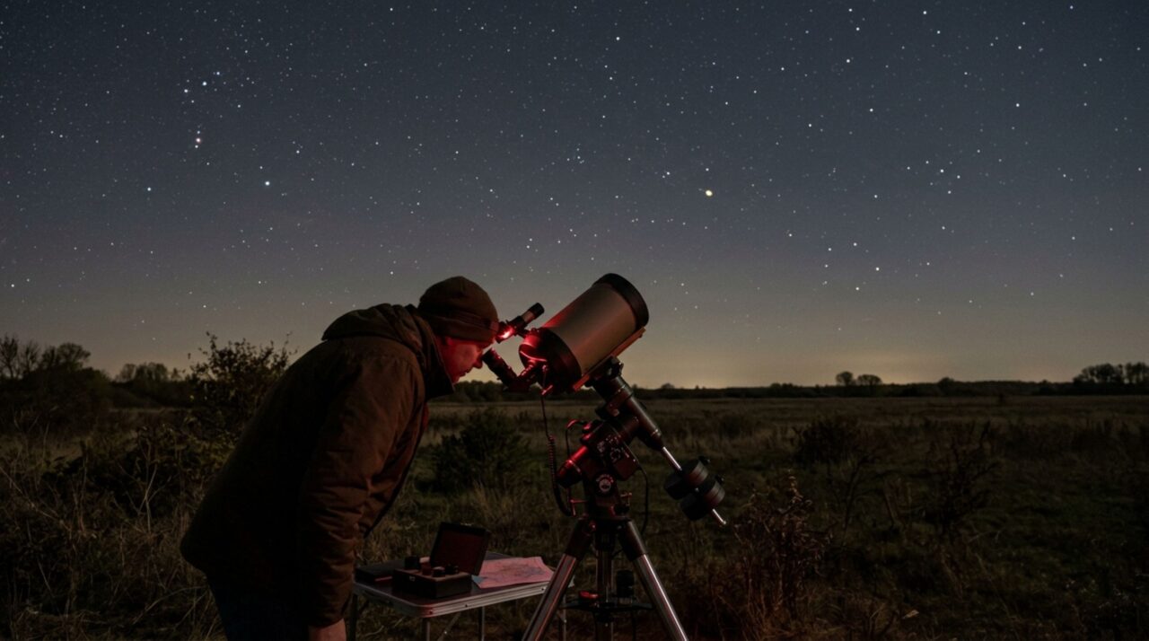 Durante outubro de 2026, Saturno permanece visível como um ponto amarelado no céu, enquanto telescópios permitem observar seus anéis