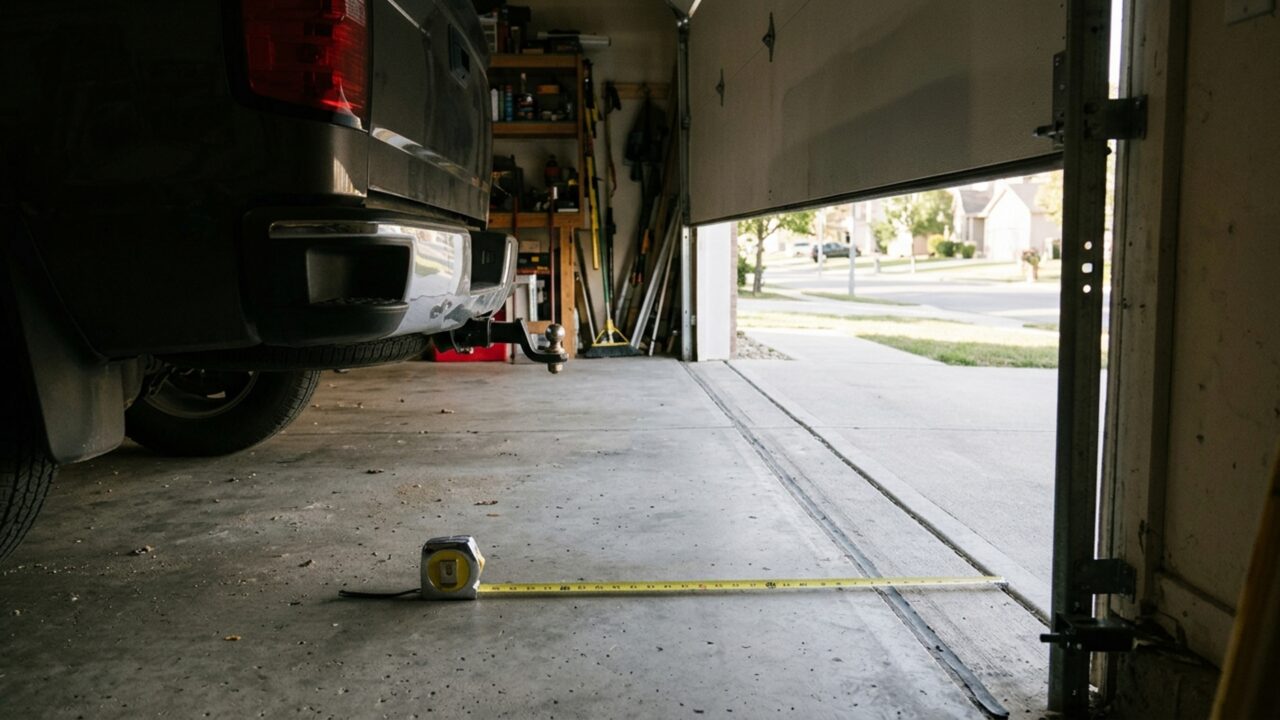 Casal troca o carro por uma picape e descobre, na primeira noite, que a garagem comporta o veículo inteiro apenas com o portão aberto sobre a calçada