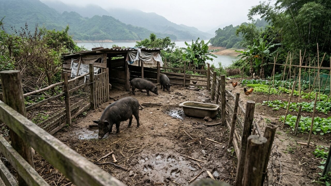 Rotina rural e autonomia parcial do agricultor Wu na China