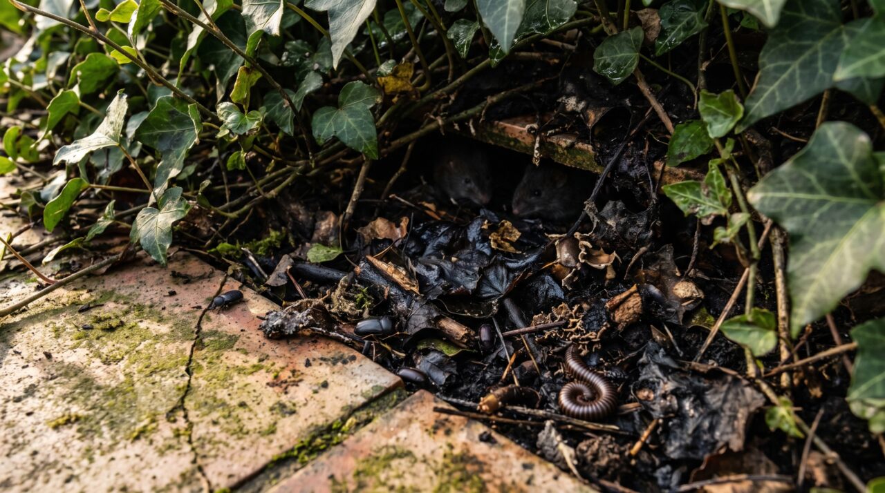 Trepadeira cresce bonita encostada no muro, mas a vegetação muito densa junto à casa pode criar esconderijos que ninguém percebe