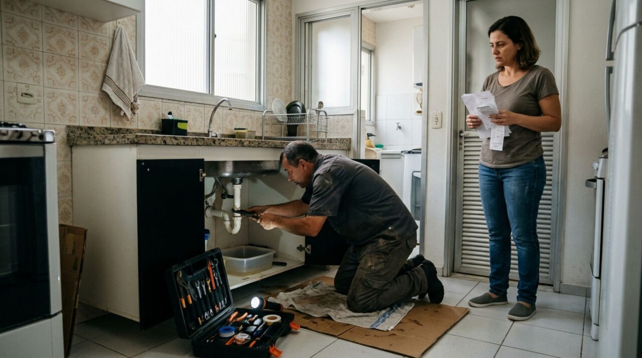 Inquilino paga sozinho por um reparo indispensável para conservar o apartamento e o contrato não diz nada sobre benfeitorias: a lei prevê indenização em determinadas condições