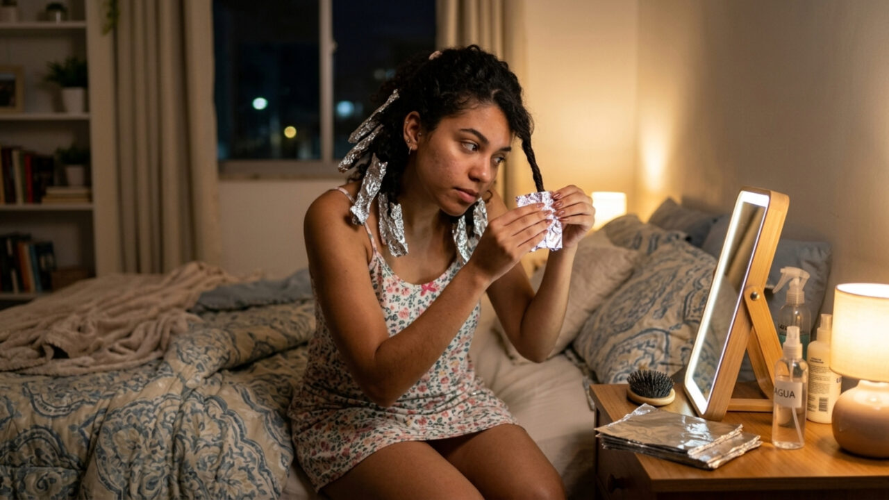Por que os cabeleireiros recomendam que você coloque papel alumínio no cabelo antes de dormir e para que serve