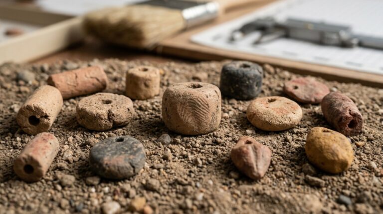 Contas e pingentes natufianos de argila preservam marcas de dedos humanos deixadas durante sua fabricação há cerca de 15 mil anos