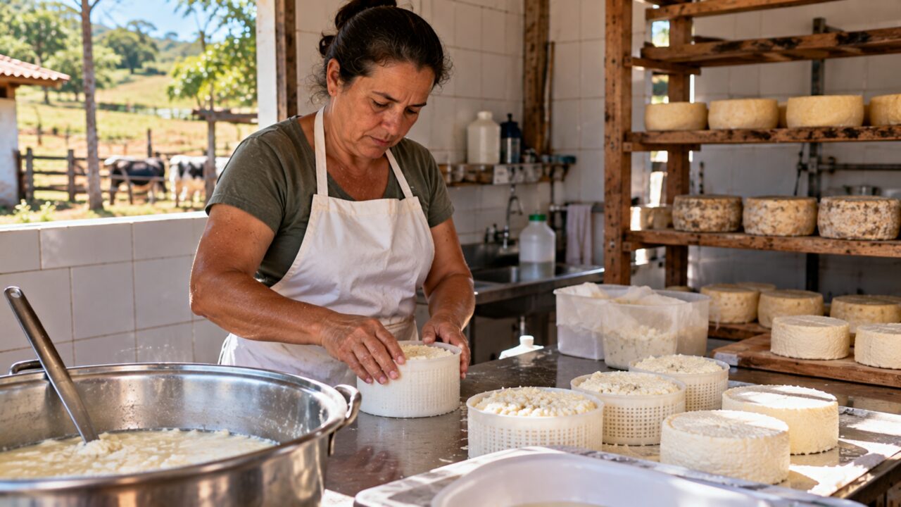 Produtora de queijo artesanal recebe encomenda de 80 peças de um comprador de outro estado e descobre que produzir tudo dentro da própria fazenda não basta para vender legalmente em todo o Brasil