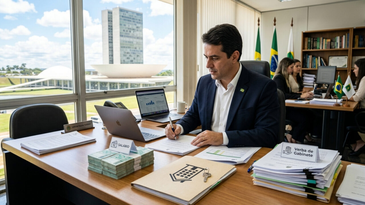 Quanto ganha um deputado federal: salário, auxílio-moradia e verba de gabinete; veja como funciona a remuneração dos eleitos que tomam posse em 2027