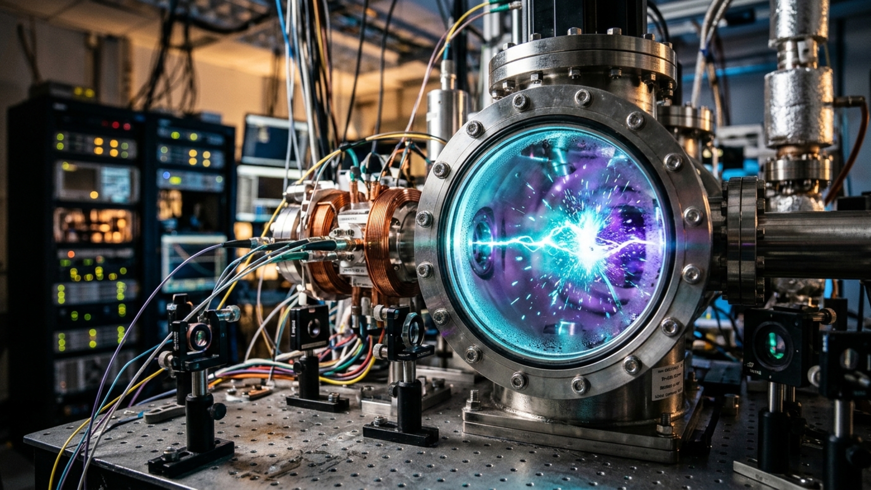 Um computador quântico simulou partículas surgindo quando uma “corda” de energia se rompe, reproduzindo uma ideia ligada ao Universo primordial