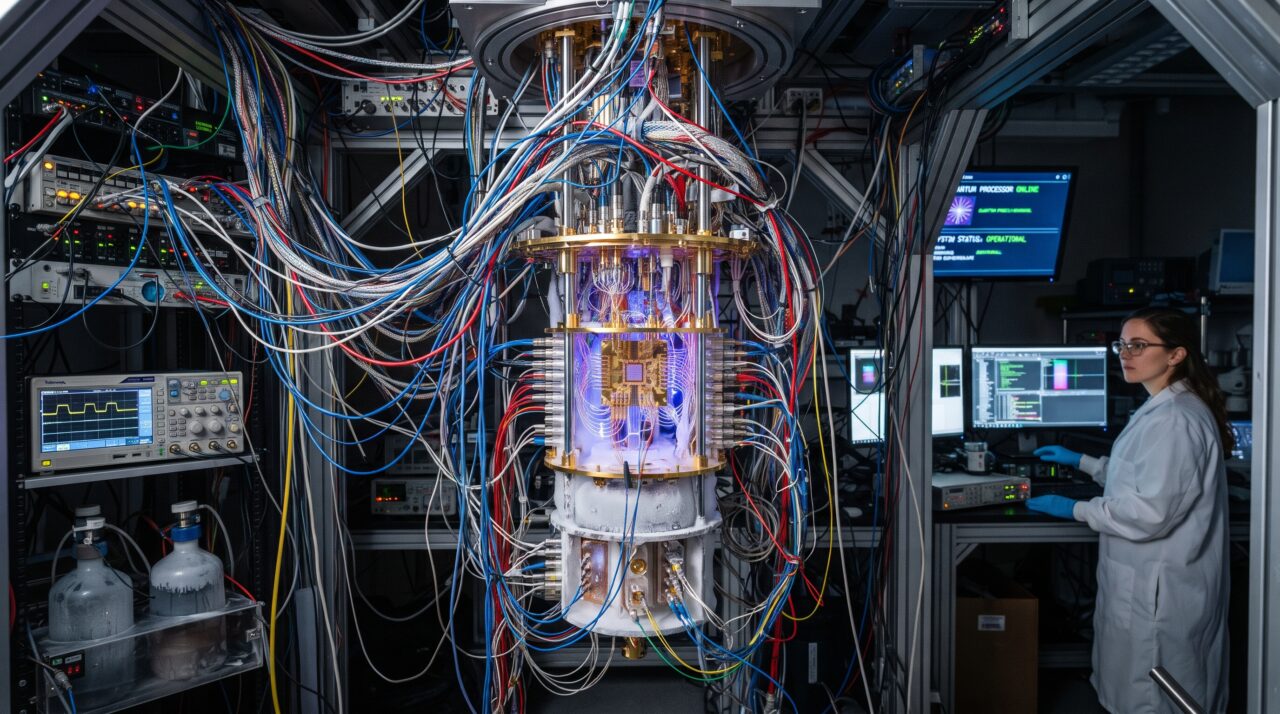 Avanços na correção imediata de erros nos novos computadores quânticos.