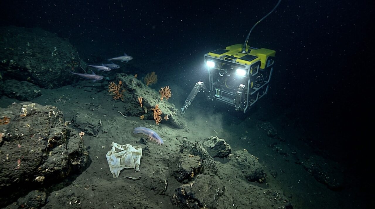 Um robô desceu quase 4 mil metros e encontrou embalagens enquanto lixo humano já alcançou um cânion submarino nunca filmado antes