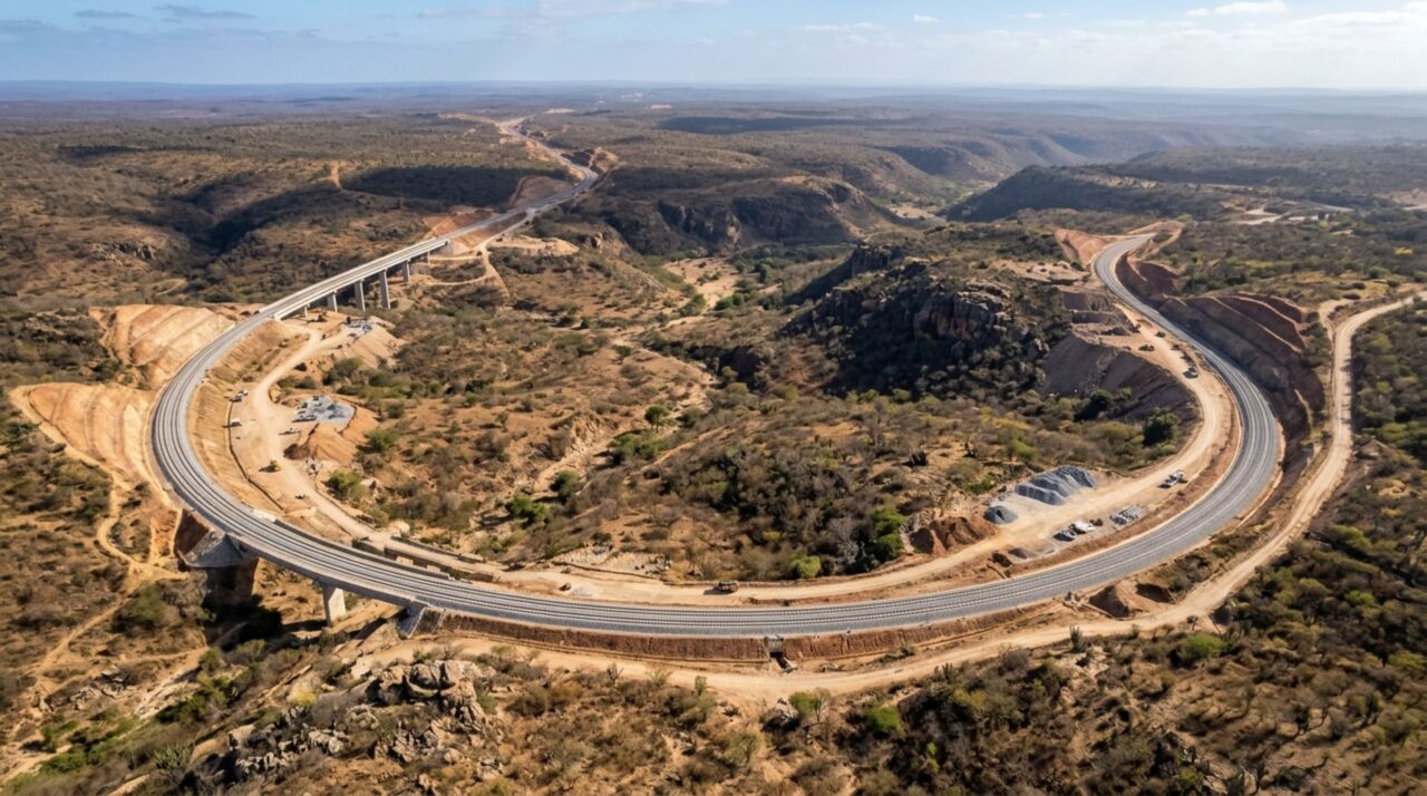 Ferrovia de 537,2 km atravessa 18 municípios baianos para ligar uma região de mineração ao futuro Porto Sul, em Ilhéus