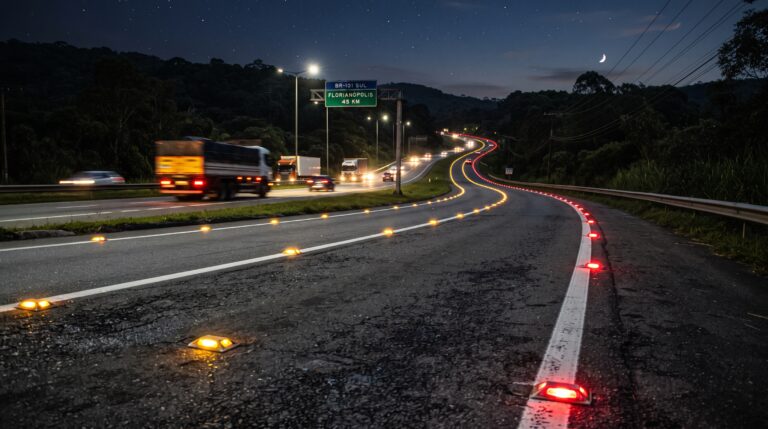 O significado das cores das tartarugas e refletores no asfalto das rodovias