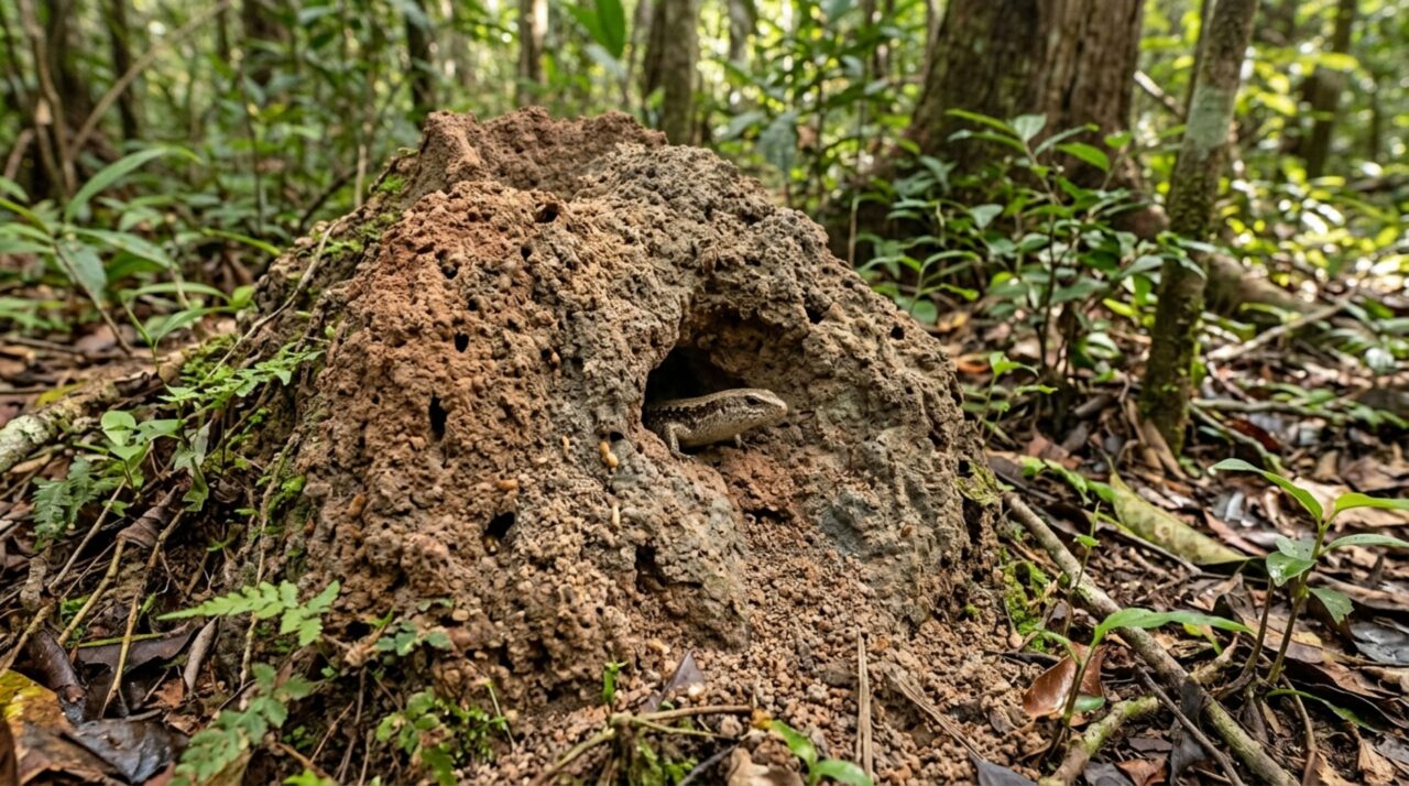 Cupinzeiros podem oferecer abrigo e locais de reprodução para vertebrados, demonstrando a importância dos insetos na estrutura dos ecossistemas