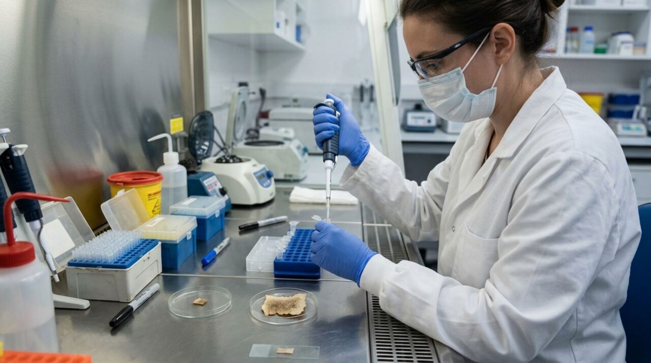 A análise de DNA antigo recuperado de pergaminhos e restos arqueológicos permitiu identificar linhagens históricas do vírus da varíola ovina
