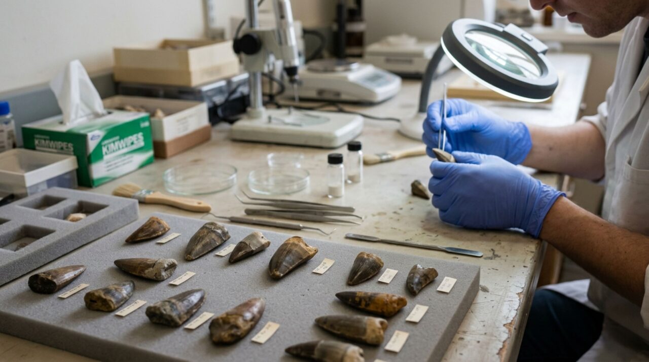 A análise de isótopos de carbono preservados em dentes fósseis ajuda a investigar a presença de recursos marinhos nas cadeias alimentares dos dinossauros