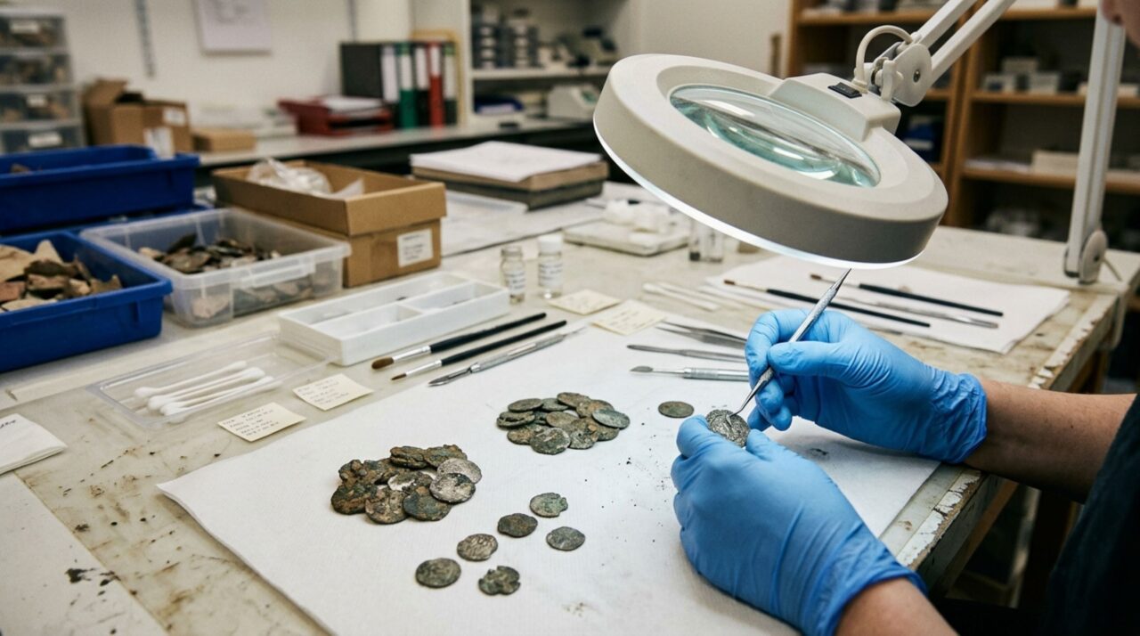 Análise dos pennies e do halfpenny ajuda pesquisadores a investigar a circulação de dinheiro inglês na Roma do século X