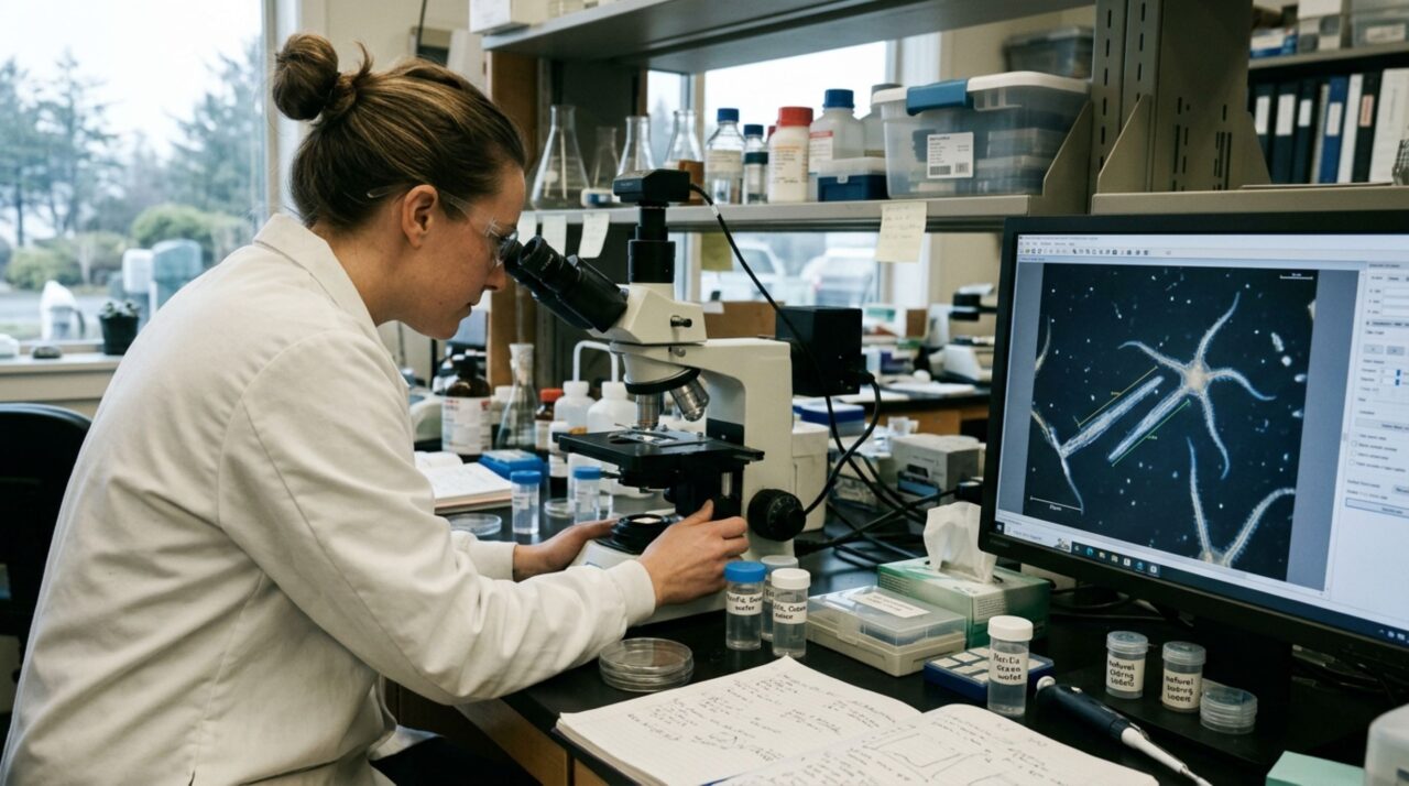 Análises microscópicas e genéticas permitiram identificar diferentes larvas de ofiúros coletadas no Pacífico