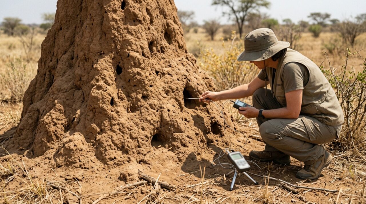 Pesquisadores investigam como a estrutura dos cupinzeiros reduz oscilações de temperatura e cria microambientes favoráveis à incubação