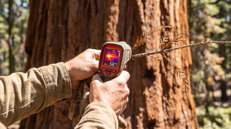 Uma floresta de sequoias gigantes diminuiu a fotossíntese quando o calor passou dos 38 °C, mostrando como as árvores mais altas do mundo economizam recursos sob estresse