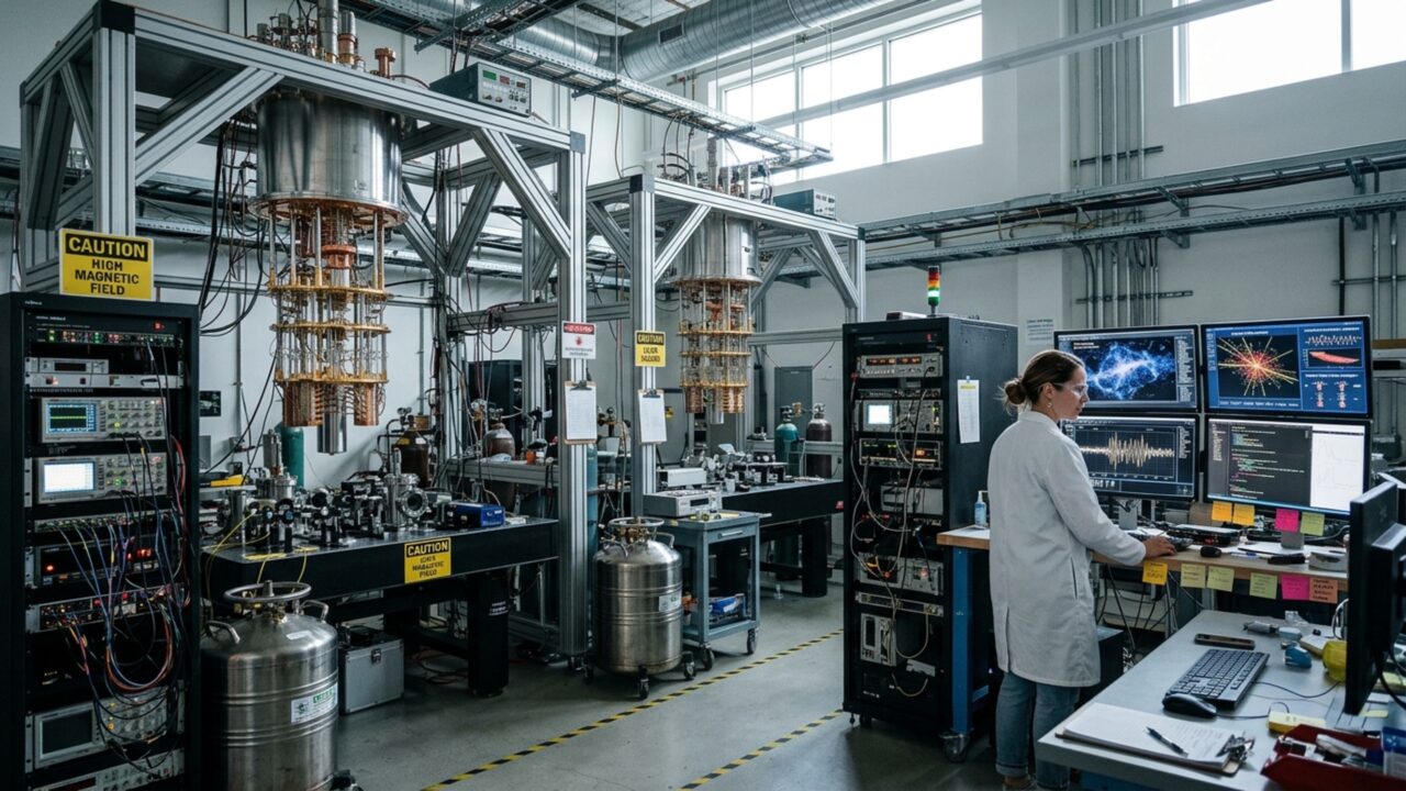 Um computador quântico simulou partículas surgindo quando uma “corda” de energia se rompe, reproduzindo uma ideia ligada ao Universo primordial