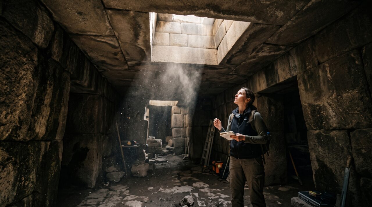 Galerias escuras cortam um templo peruano por dentro e um sistema de canais revela uma engenharia criada há mais de dois mil anos