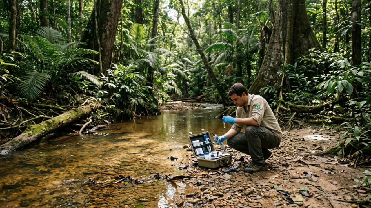 Um peixe laranja brilhante foi descoberto na Amazônia e já pode estar ameaçado: espécie vive em poucos riachos pressionados pela transformação da floresta
