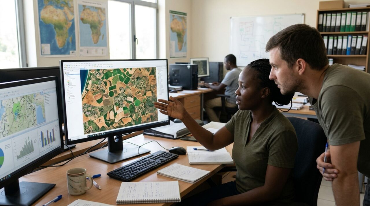 Sistema Tessera analisa padrões de vegetação ao longo do ano para reconhecer plantações e produzir mapas agrícolas com poucos dados de treinamento