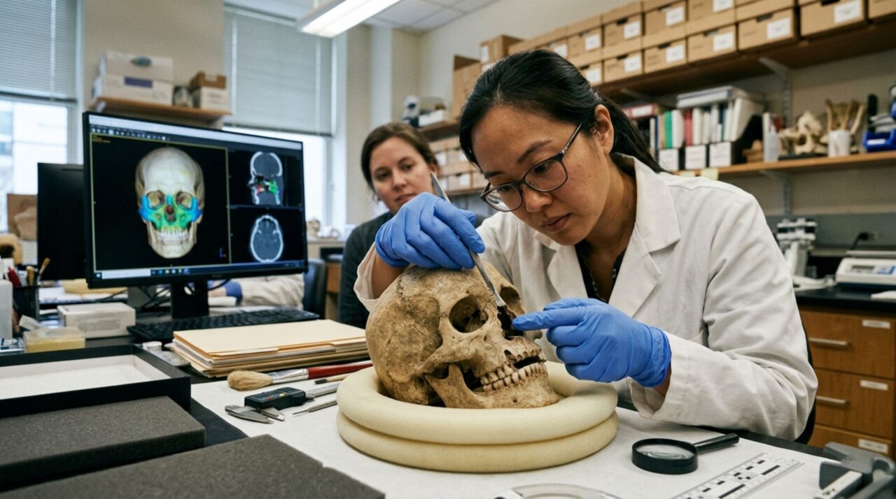 Análises osteológicas e tomográficas indicam que a mulher sobreviveu durante anos após a mutilação nasal
