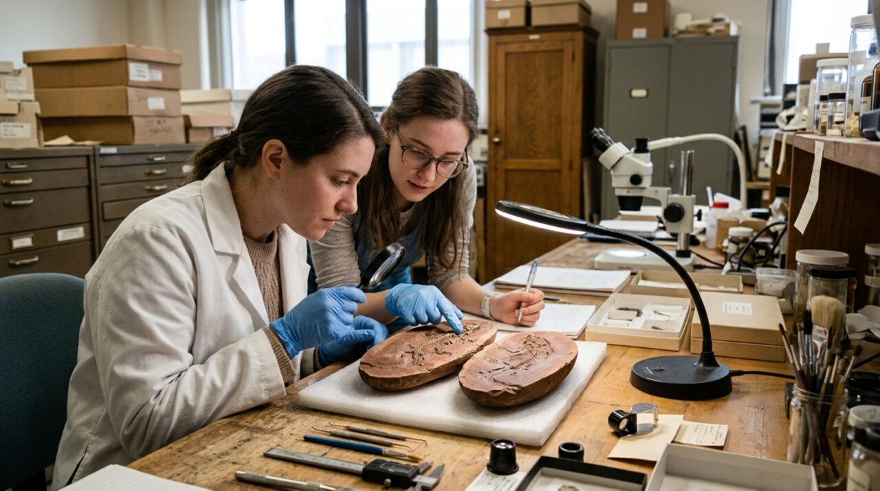 Reanálise de um fóssil guardado no Museu Field revelou uma nova espécie de anfíbio do Carbonífero