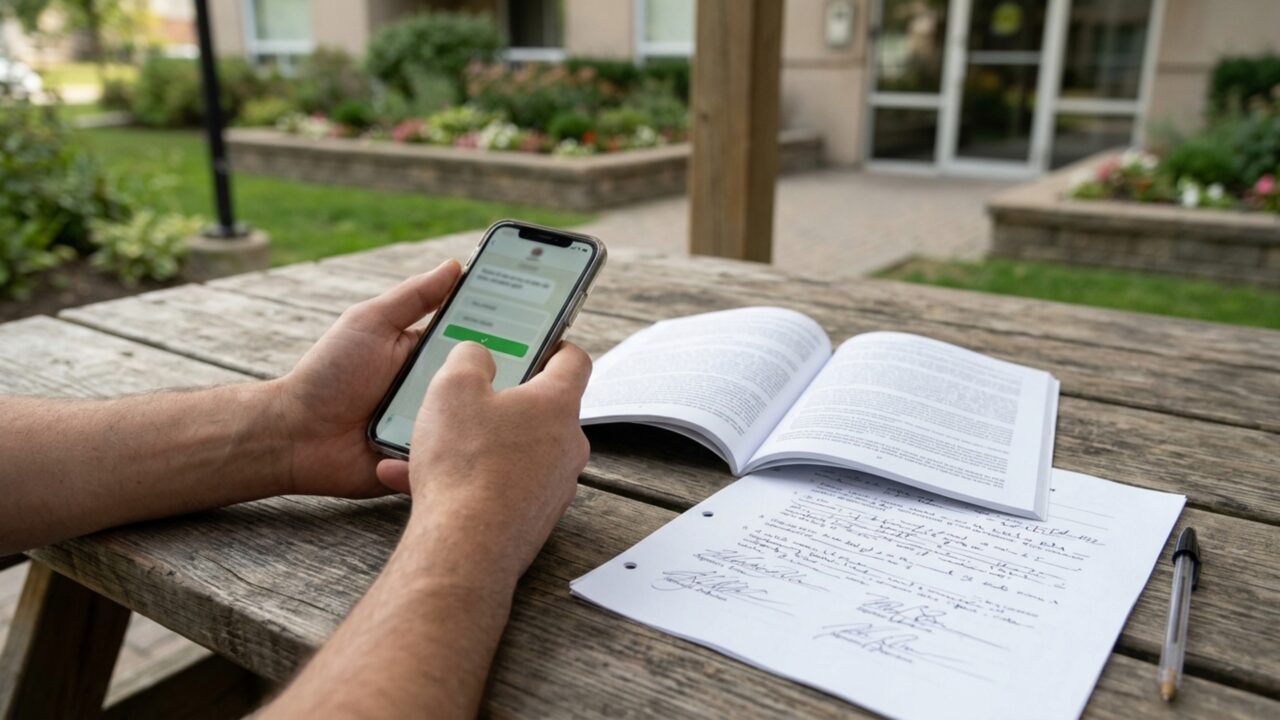 Moradores transformam o jardim comum em estacionamento por meio de uma enquete no grupo e descobrem que a votação informal não substitui uma deliberação feita conforme as regras do condomínio