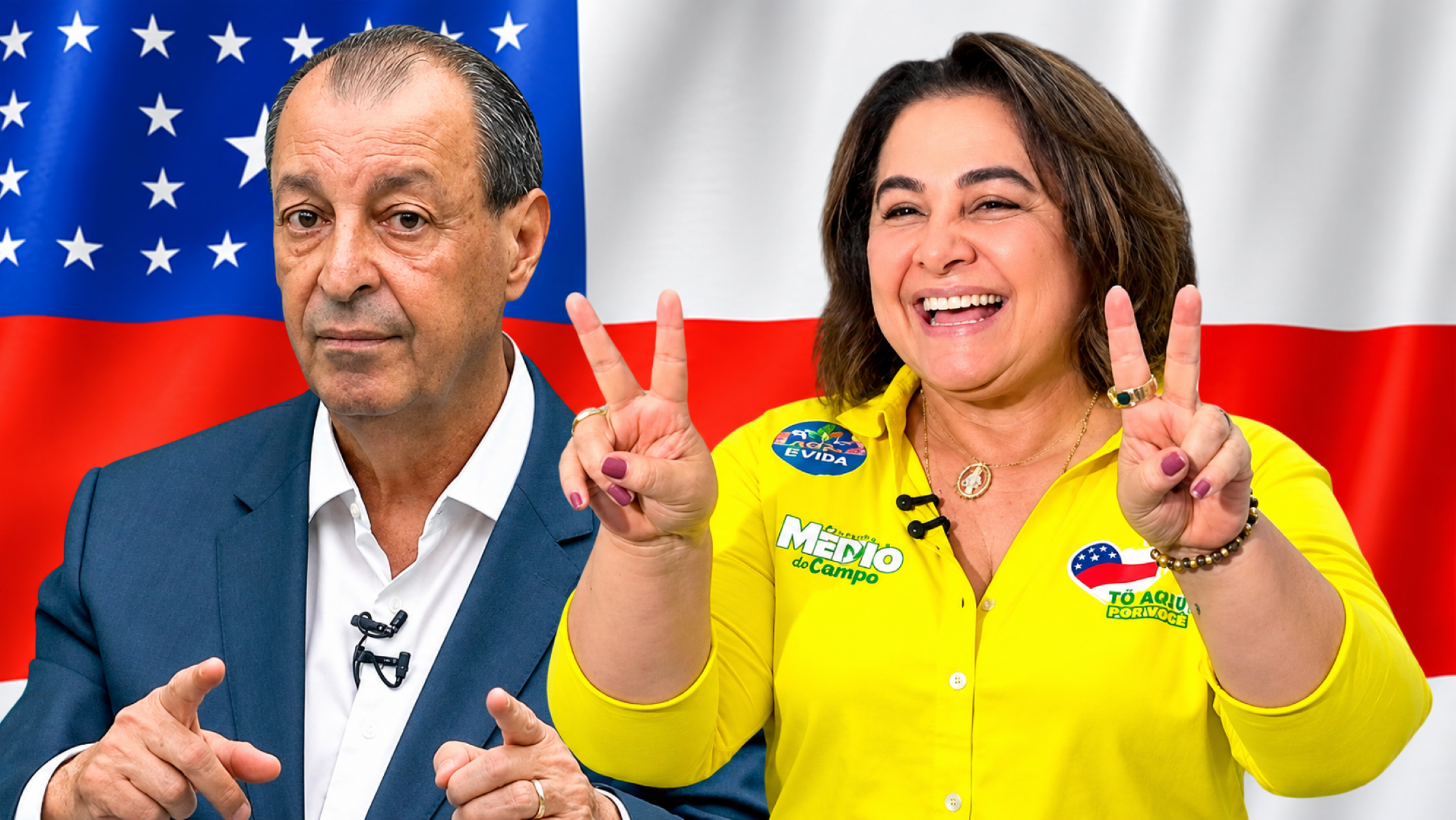 Realtime indica disputa acirrada entre Omar Aziz e Maria do Carmo no AM