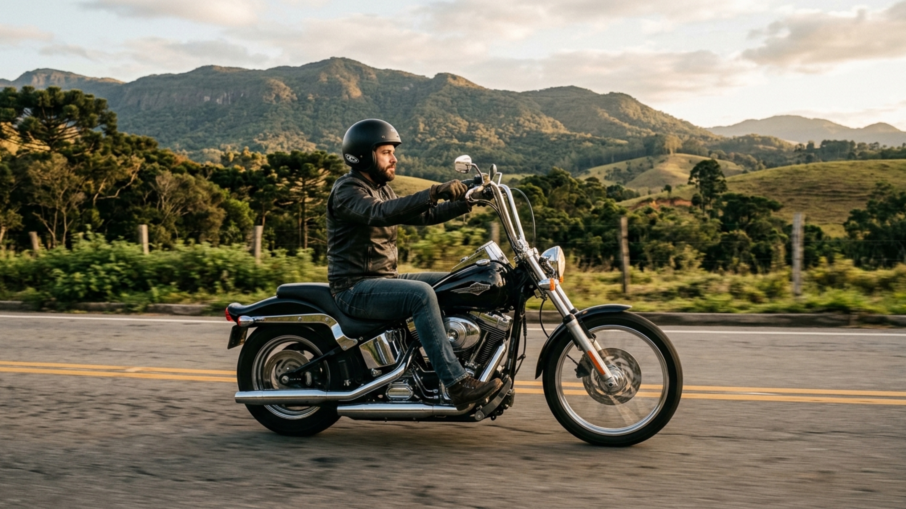 O banco baixo ajuda nas manobras, enquanto o motor de 350 cc e o torque entregue cedo fazem desta moto uma opção mais voltada ao conforto que à velocidade máxima