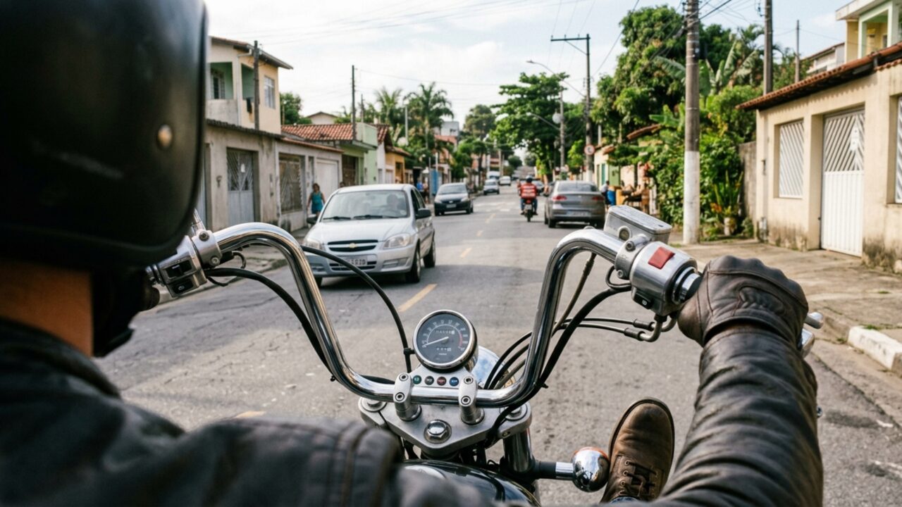 O banco baixo ajuda nas manobras, enquanto o motor de 350 cc e o torque entregue cedo fazem desta moto uma opção mais voltada ao conforto que à velocidade máxima