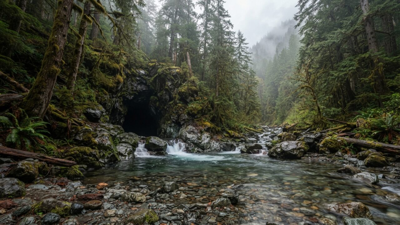 Um rio desaparece dentro da montanha e só volta à superfície quase dois dias depois, depois de atravessar um sistema de cavernas que ainda não foi totalmente mapeado