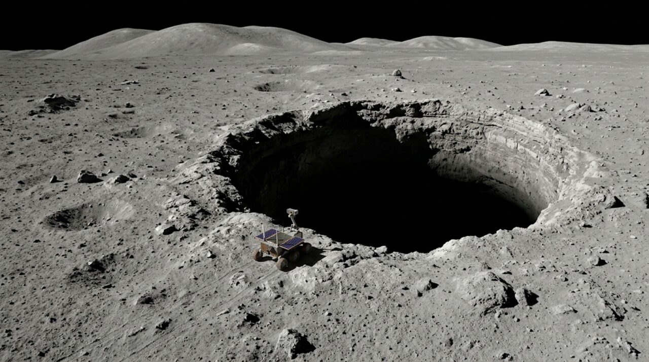 A região de Marius Hills Pit será investigada para avaliar possíveis conexões com antigos tubos de lava subterrâneos