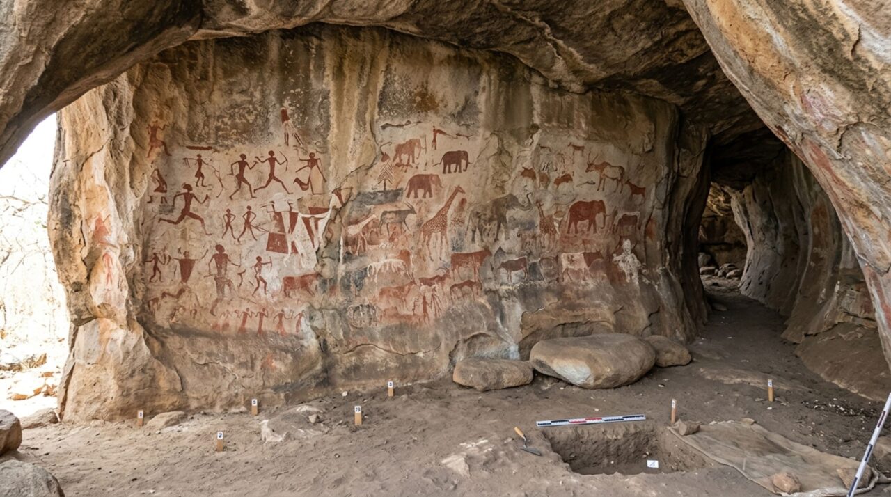 As pinturas registram mudanças entre caça, coleta, pastoreio e agricultura na África Oriental