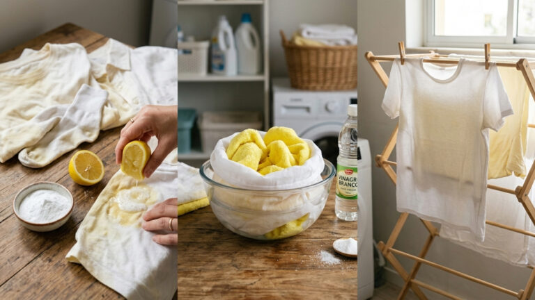 Roupas brancas estão amareladas? 3 truques caseiros e simples que ajudam a remover manchas sem usar alvejante